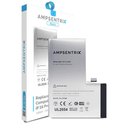 Bateria Ampsentix Basic iPhone 16 Pro