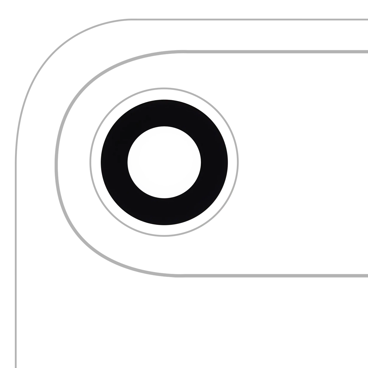 Lente de cámara trasera (solo cristal) con adhesivo para iPhone Air (zafiro auténtico) (Premium)