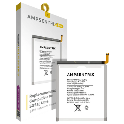 Batería de repuesto para Samsung Galaxy S25 Ultra (AmpSentrix Pro)