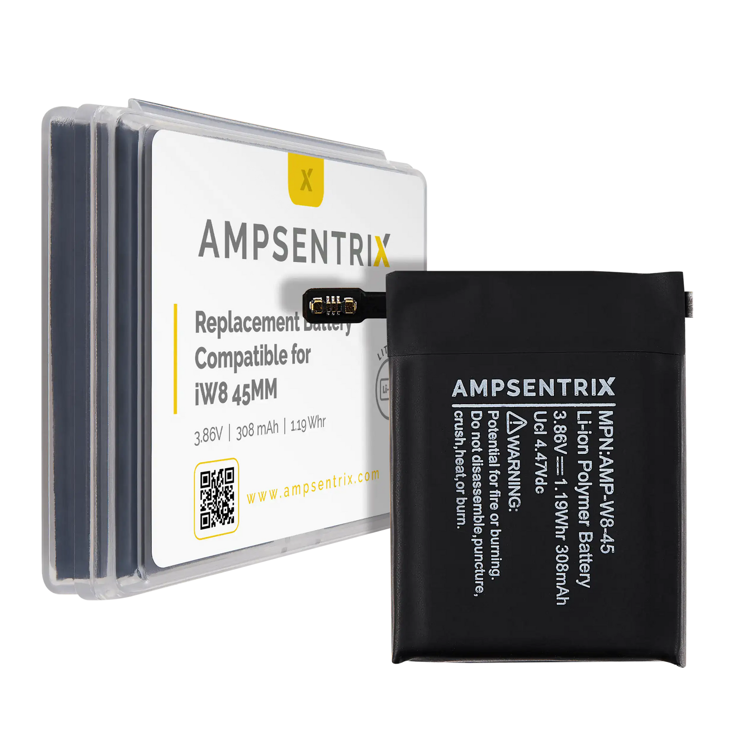 Replacement Battery For Watch Series 8 (45MM) (Ampsentrix)