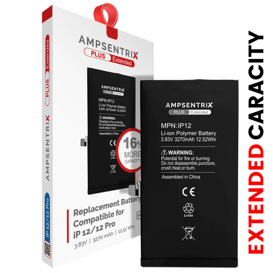 Batería de repuesto para iPhone 12 / 12 Pro (AmpSentrix Plus Extended)