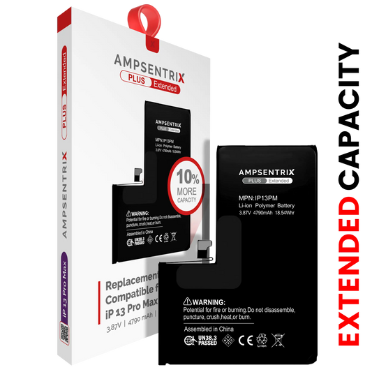 Batería de repuesto para iPhone 13 Pro Max (AmpSentrix Plus Extended)