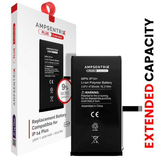 Batería de repuesto para iPhone 14 Plus (AmpSentrix Plus Extended)