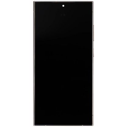 OLED Assembly With Frame For Samsung Galaxy S24 Ultra (Service Pack) (Titanium Gray)