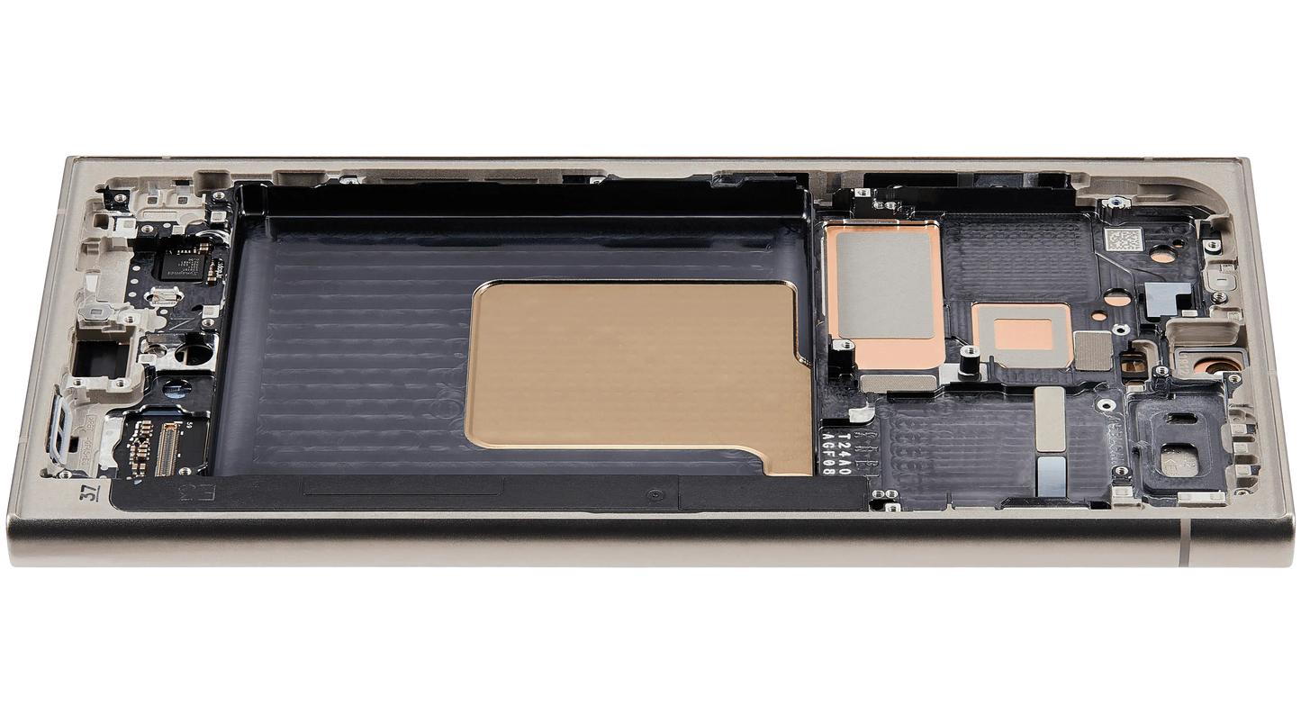 OLED Assembly With Frame For Samsung Galaxy S24 Ultra (Service Pack) (Titanium Gray)