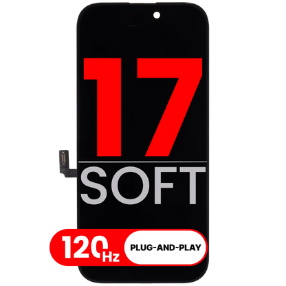 Pantalla OLED para iPhone 17 (Aftermarket Plus: Soft 3.0) (120 Hz)