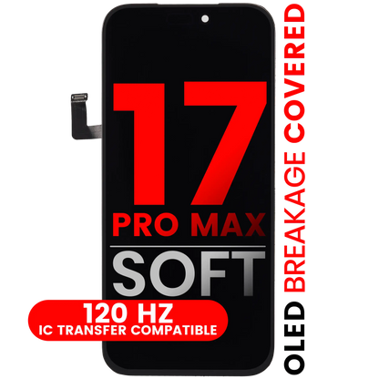 Pantalla OLED para iPhone 17 Pro Max (Aftermarket Pro: XO7 Soft) (120 Hz)