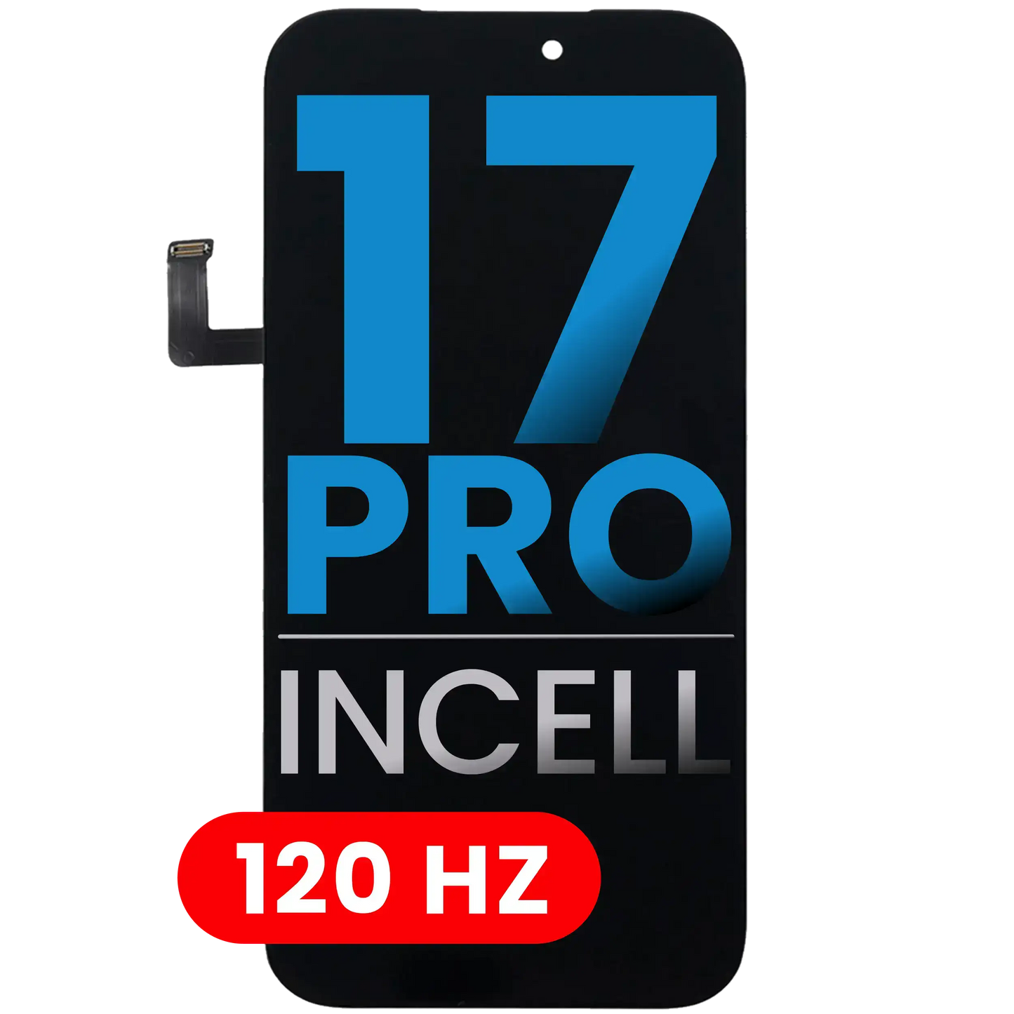 Pantalla LCD para iPhone 17 Pro (Repuesto: AQ7 / Incell) (120 Hz)