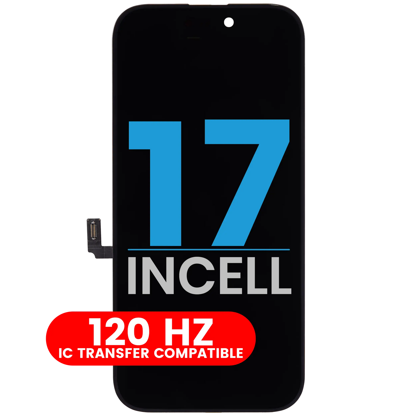 Pantalla LCD para iPhone 17 (Repuesto: AQ7 / Incell) (120 Hz)