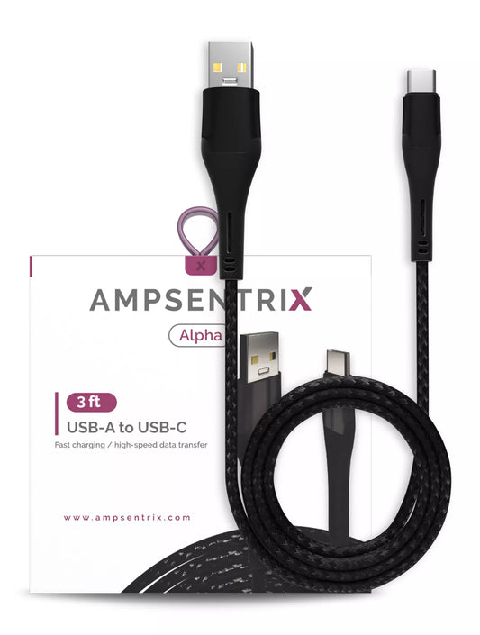 Cable AmpSentrix USB Tipo C a USB Tipo A 3ft