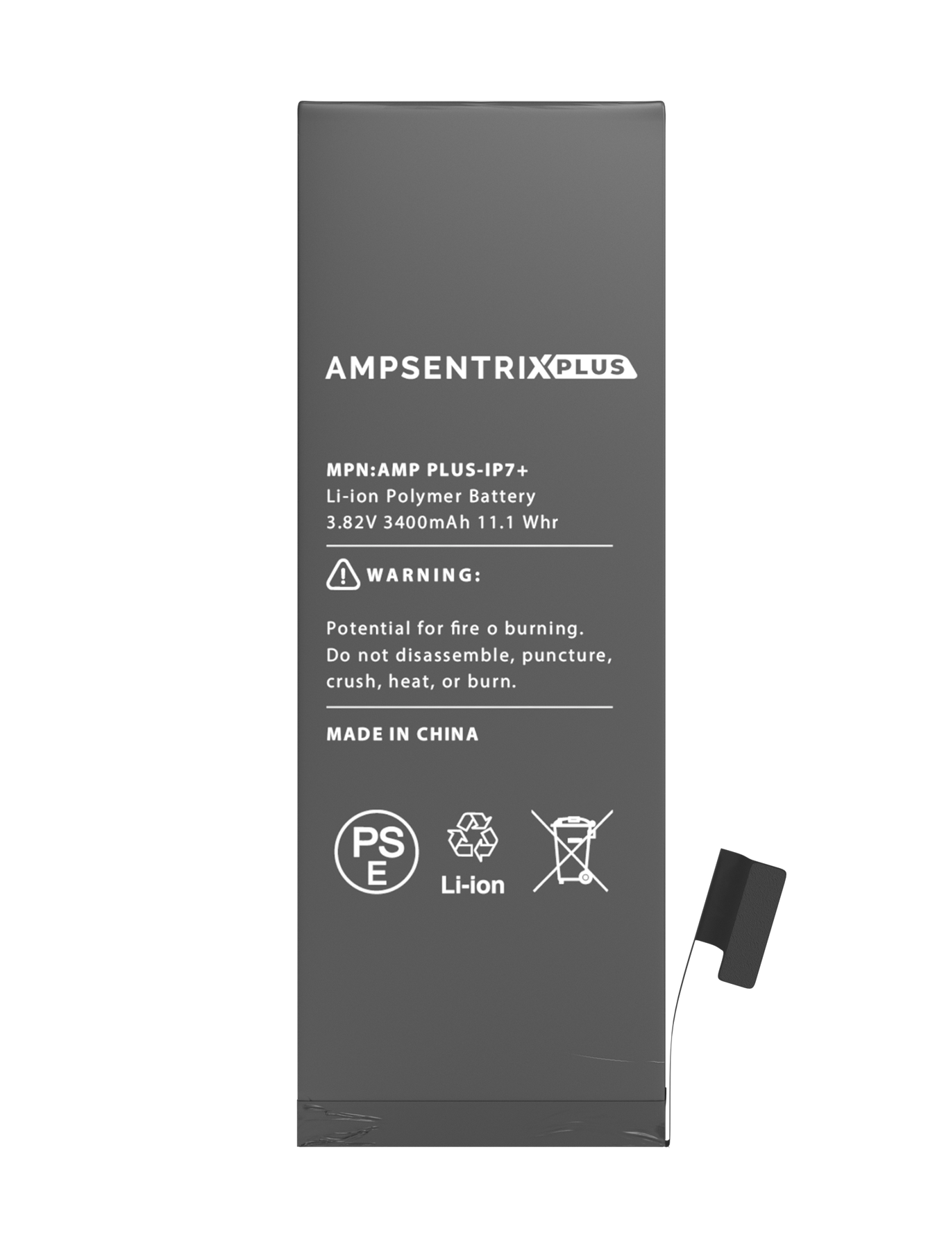 Batería AmpSentrix Cap. Extendida iPhone 7 Plus