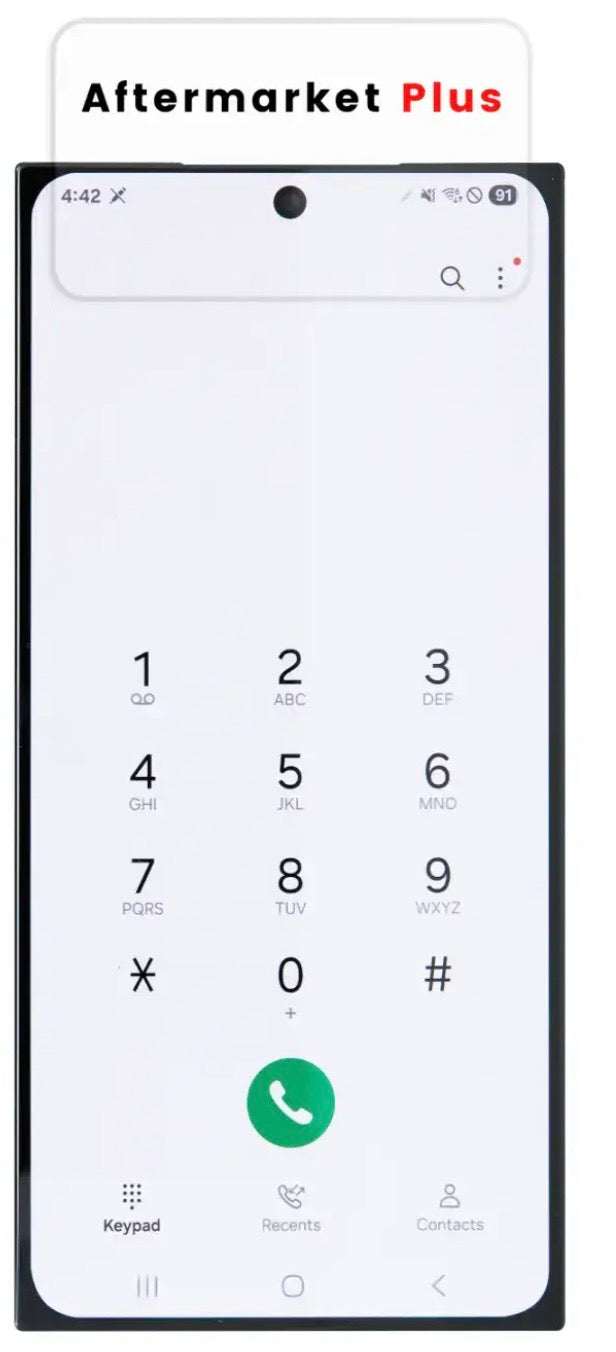 Pantalla Oled con marco para Samsung Galaxy S24 Ultra (versión de EE. UU. e internacional) (Aftermarket Plus) (Negro titanio) (120 Hz)