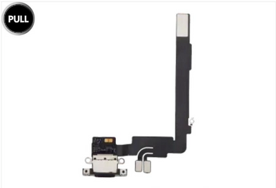 Centro de carga para iPhone 16 Pro Max (original usado OEM Pull) (Black Titanium)