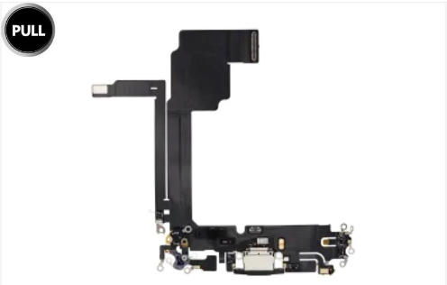 Centro de carga para iPhone 15 Pro Max (Used OEM Pull) (Black Titanium)