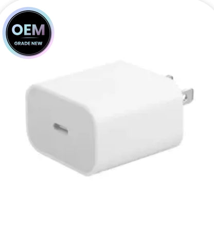 20W USB-C Power Wall Adapter For iPhone / iPad / Watch / iPod (OEM Pull Grade: New)