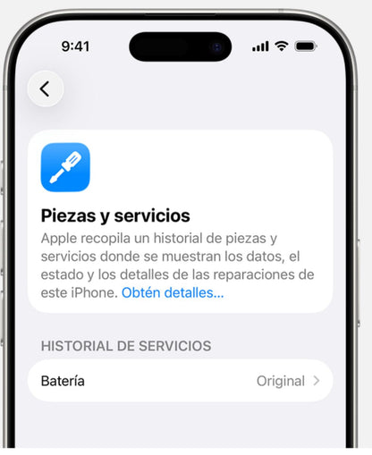 Batería iPhone 16 (OEM original)