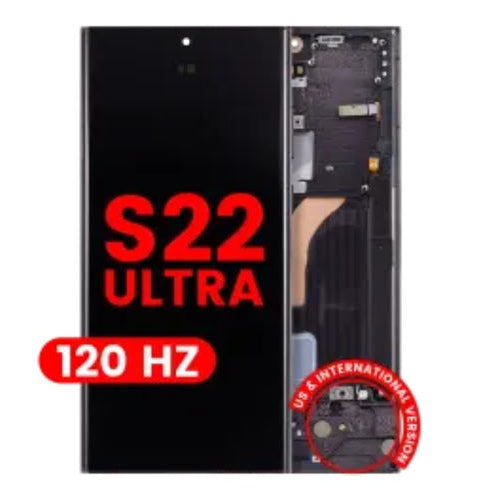 Pantalla Samsung S22 Ultra Oled Con Marco Negro (Am Plus) (120 Hz)